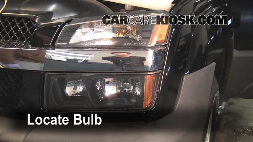 2005 Chevrolet Avalanche 1500 LS 5.3L V8 FlexFuel Luces Faro delantero (reemplazar foco)
